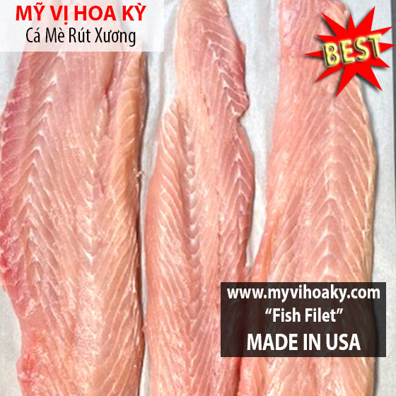 Thịt Cá Mè Rút Xương (Filet) 10 lbs.